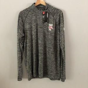 NWT Wisconsin Badgers Under Armour quarter zip